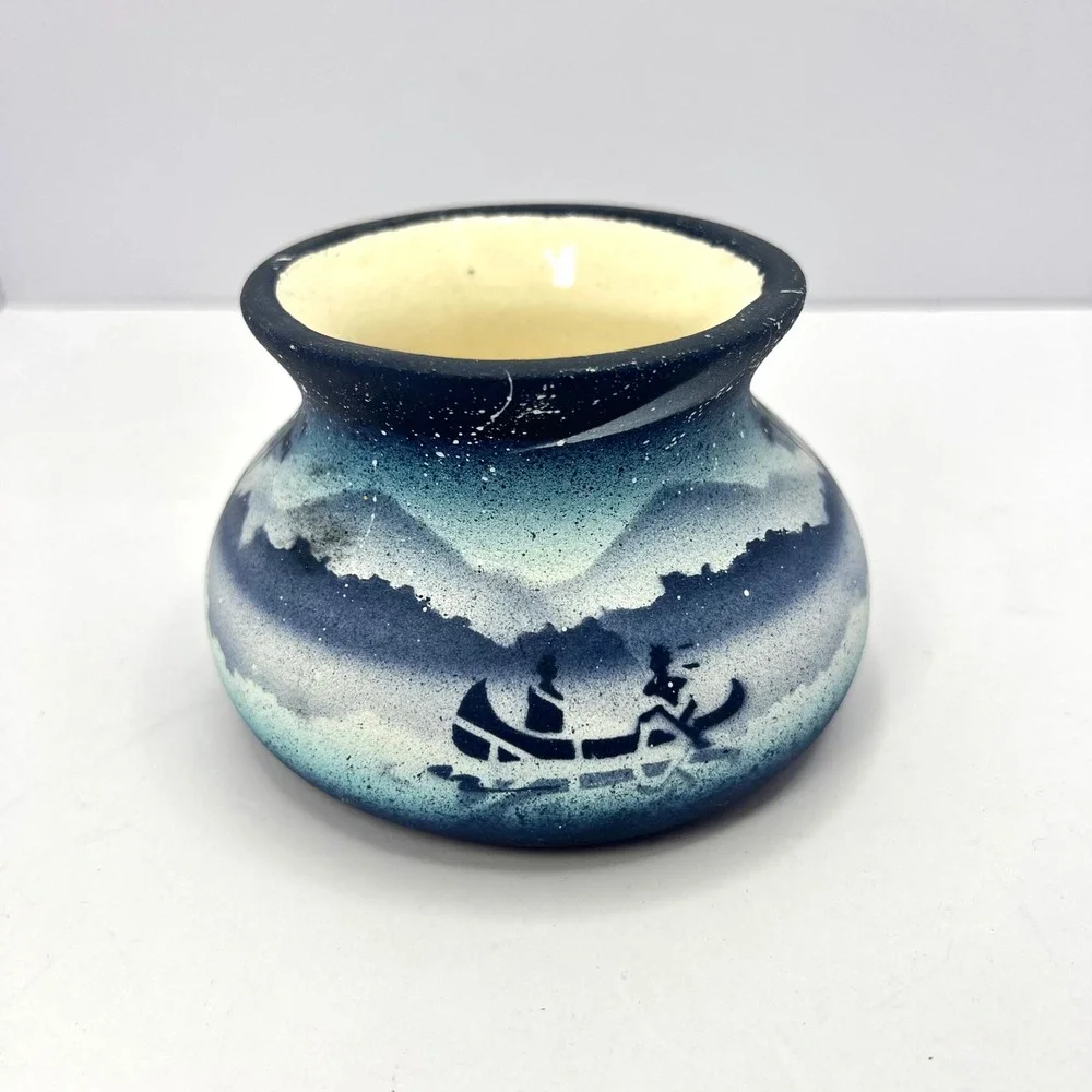 Cedar Mesa‎ Blue Pottery Small Vase 3